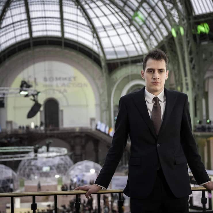 <p>Le fondateur de Mistral AI, Arthur Mensch, lors du AI Action Summit à Paris.</p>