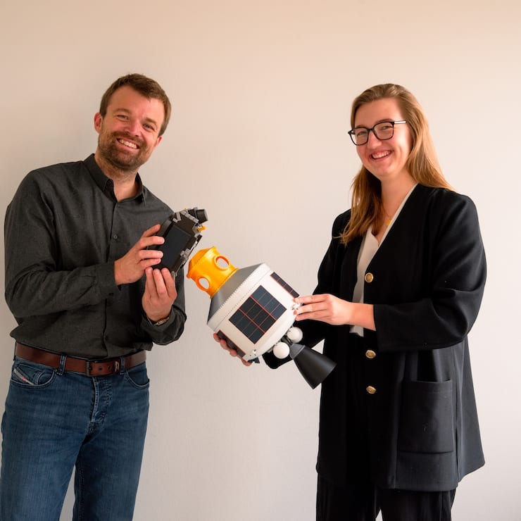  Emile de Rijk, CEO de Swissto12, et Julie Böhning, CEO de Pave Space.