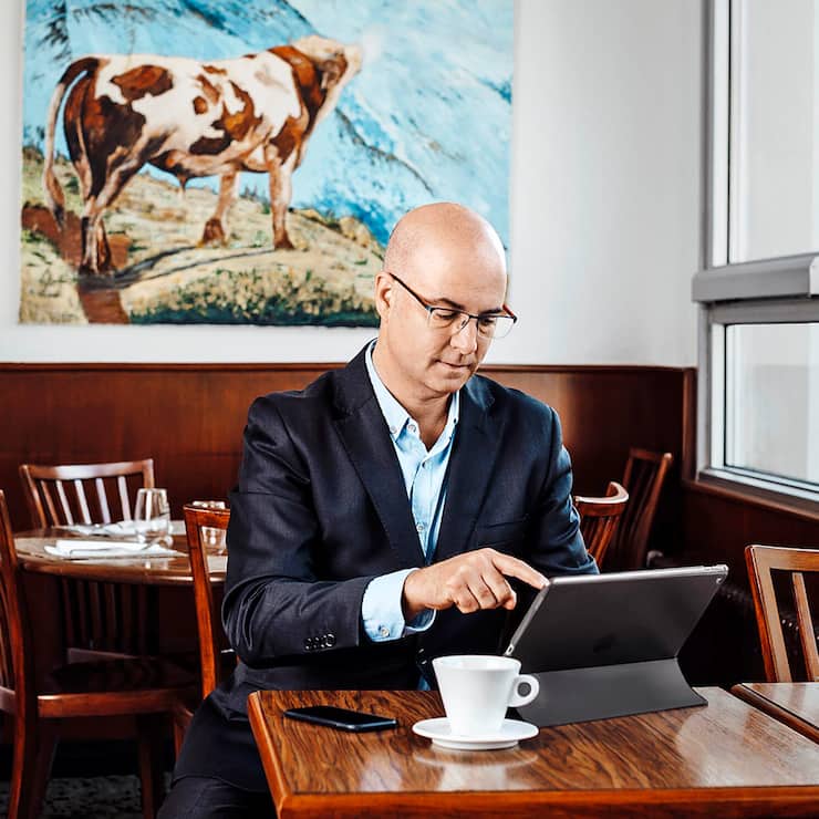 Didier Bonny est le fondateur de la start-up installée dans l’incubateur de l’EHL. 