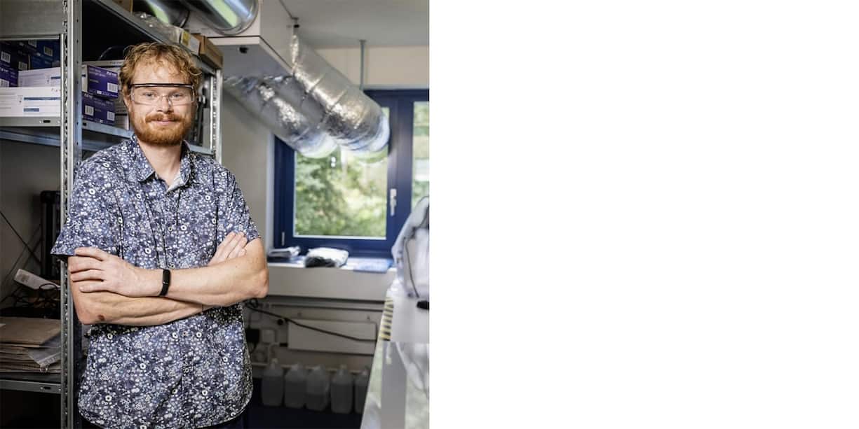 David Taylor a conçu un système de stockage simple mais efficace.