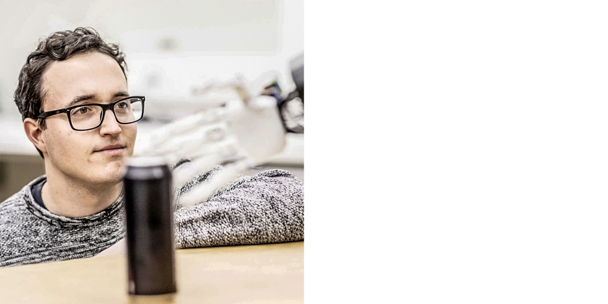 Elvis Nava réduit jusqu’à 70% les coûts des entreprises dans des secteurs tels que la fabrication et la logistique, grâce à ses mains robotiques.