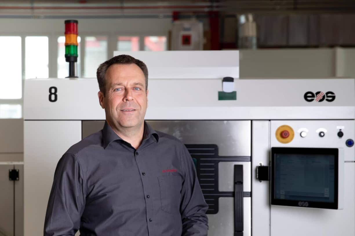 Adrian Helbling produit chaque année grâce à ses imprimantes 3D plus de 10 000 objets à géométrie complexe.