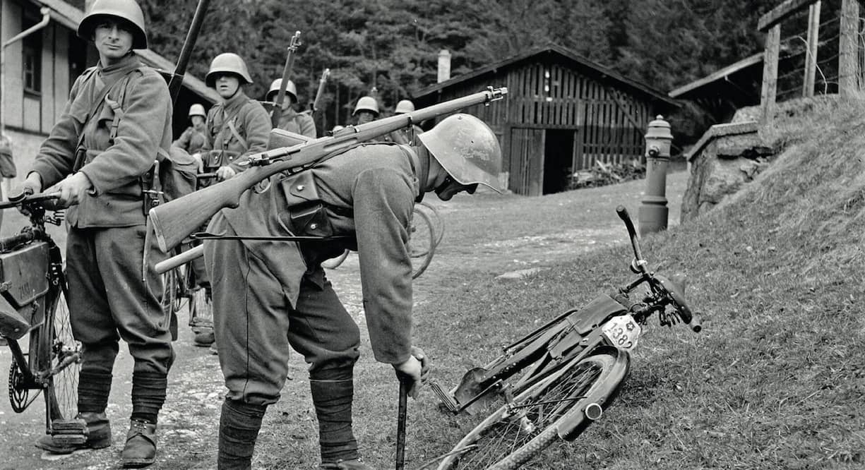 SCHWEIZ MILITAER RADFAHRTRUPPEN