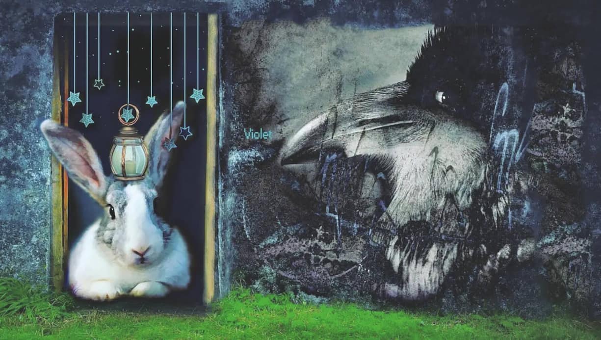 Parmi les artistes représentés sur le site, l’artiste mexicain Violet, qui fait sa première incursion dans la vente d’art sous forme NFT avec «El Otro Lado».