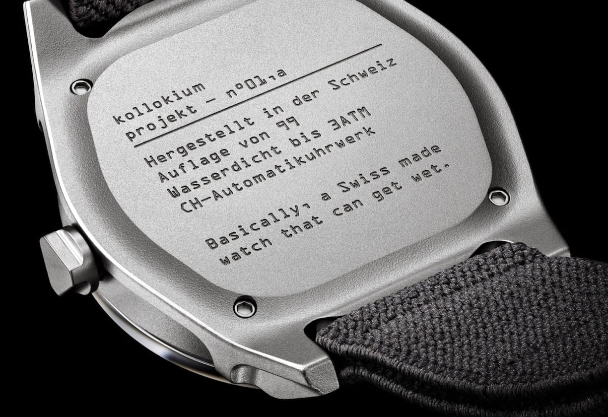 La montre Projekt 01