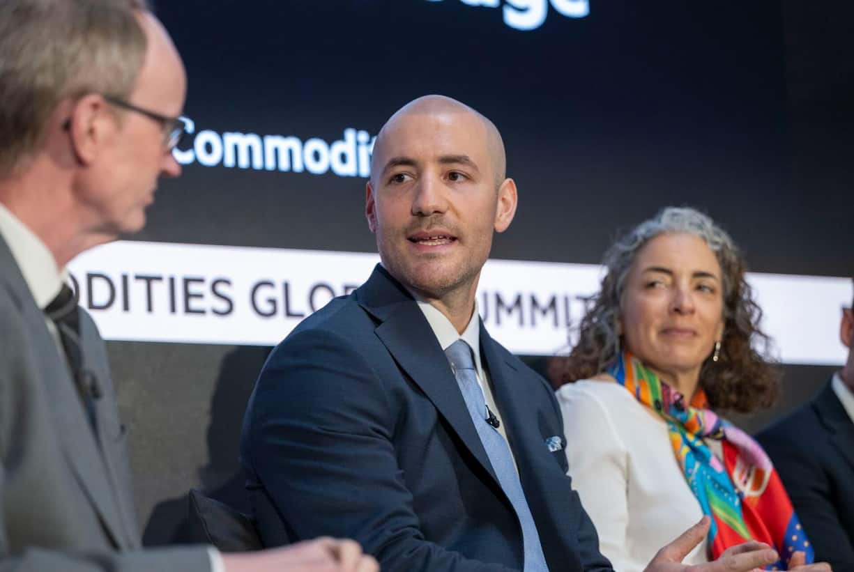 Raphaël Siger, directeur de la succursale genevoise et Chief Information Officer de Vitol, lors d'une table ronde à Lausanne au printemps 2026.