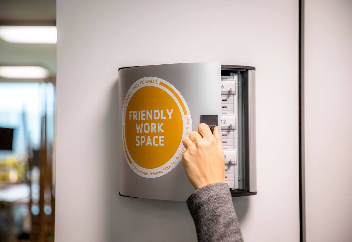 Gesundheitsförderung am Arbeitsplatz bei Syngenta in Basel. Label Friendly Work Space