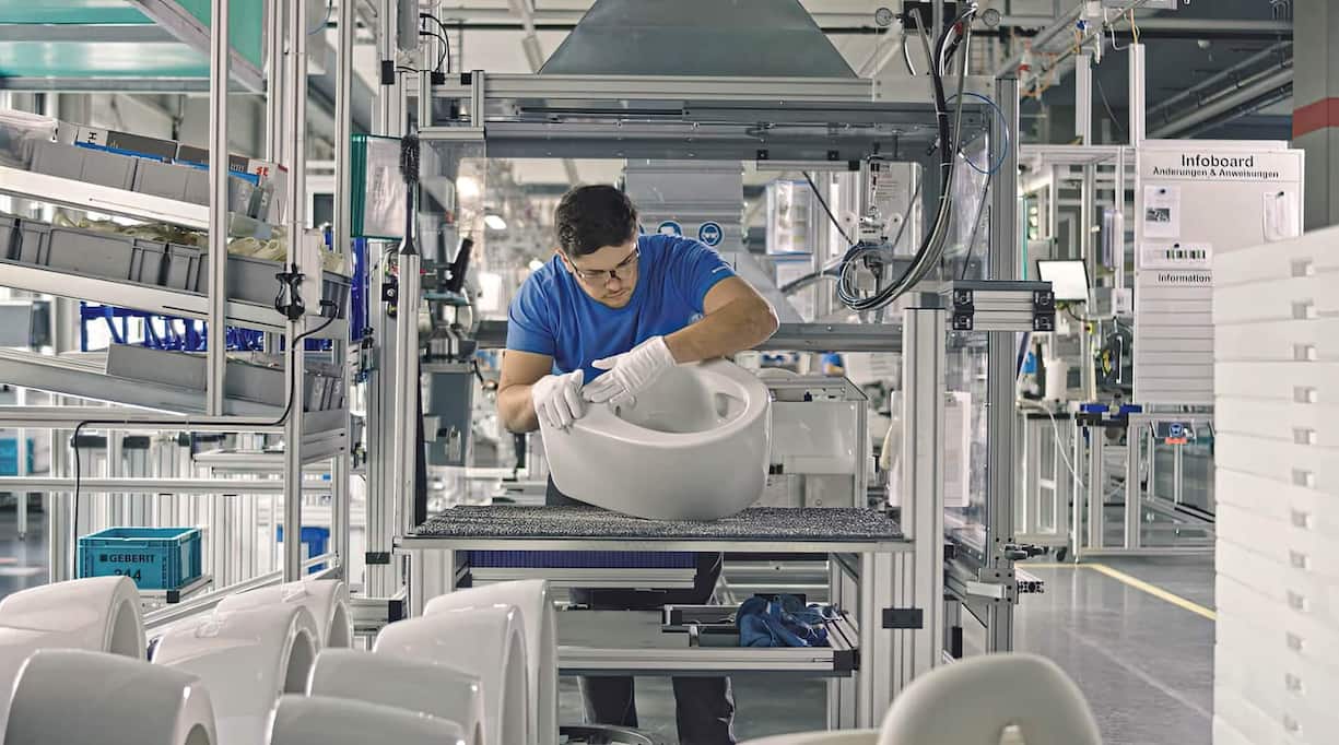 Geberit est un groupe actif dans le monde entier, avec 26 usines et 12 000 employés.