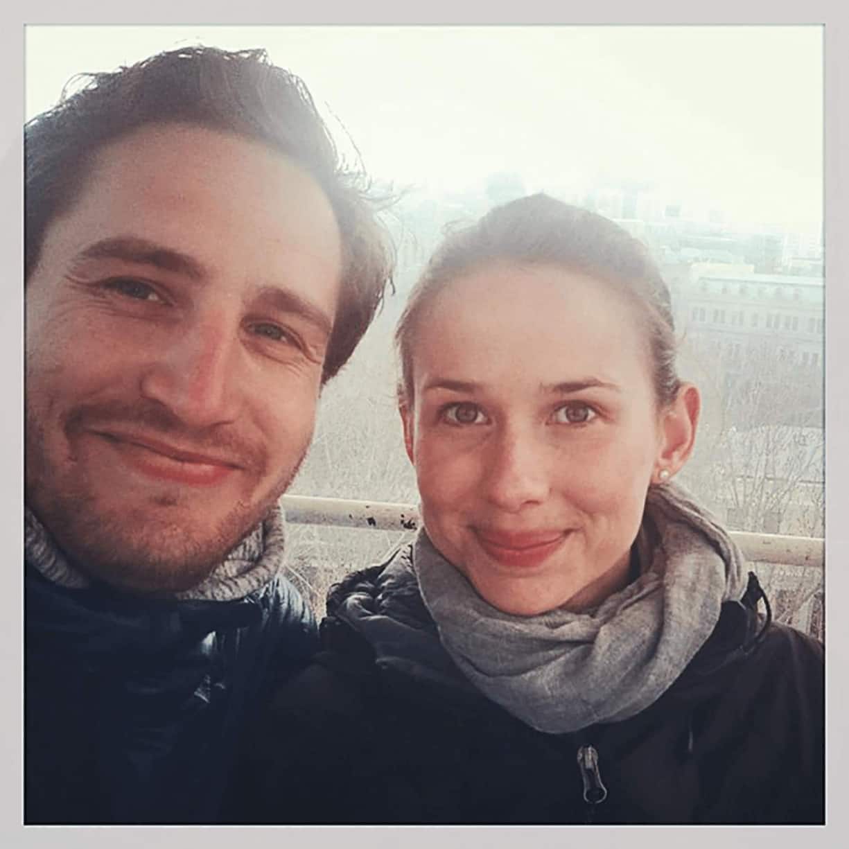 Avec son partenaire de business et de vie, Pierre-Alain Masson.