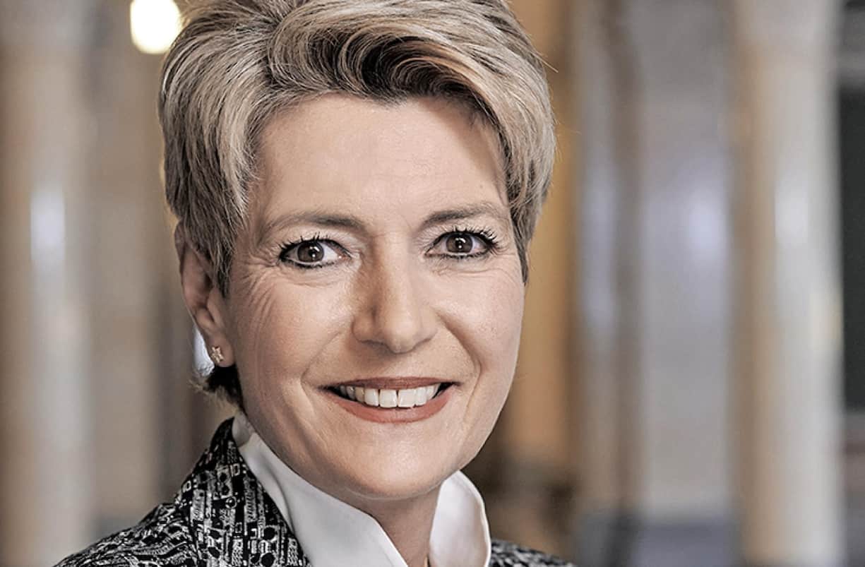 Karin Keller Sutter, Bundesraetin, Bundeshaus West, Buero Frau Keller Sutter, Buneshaus, Bern 2020, Fotos: Geri Born