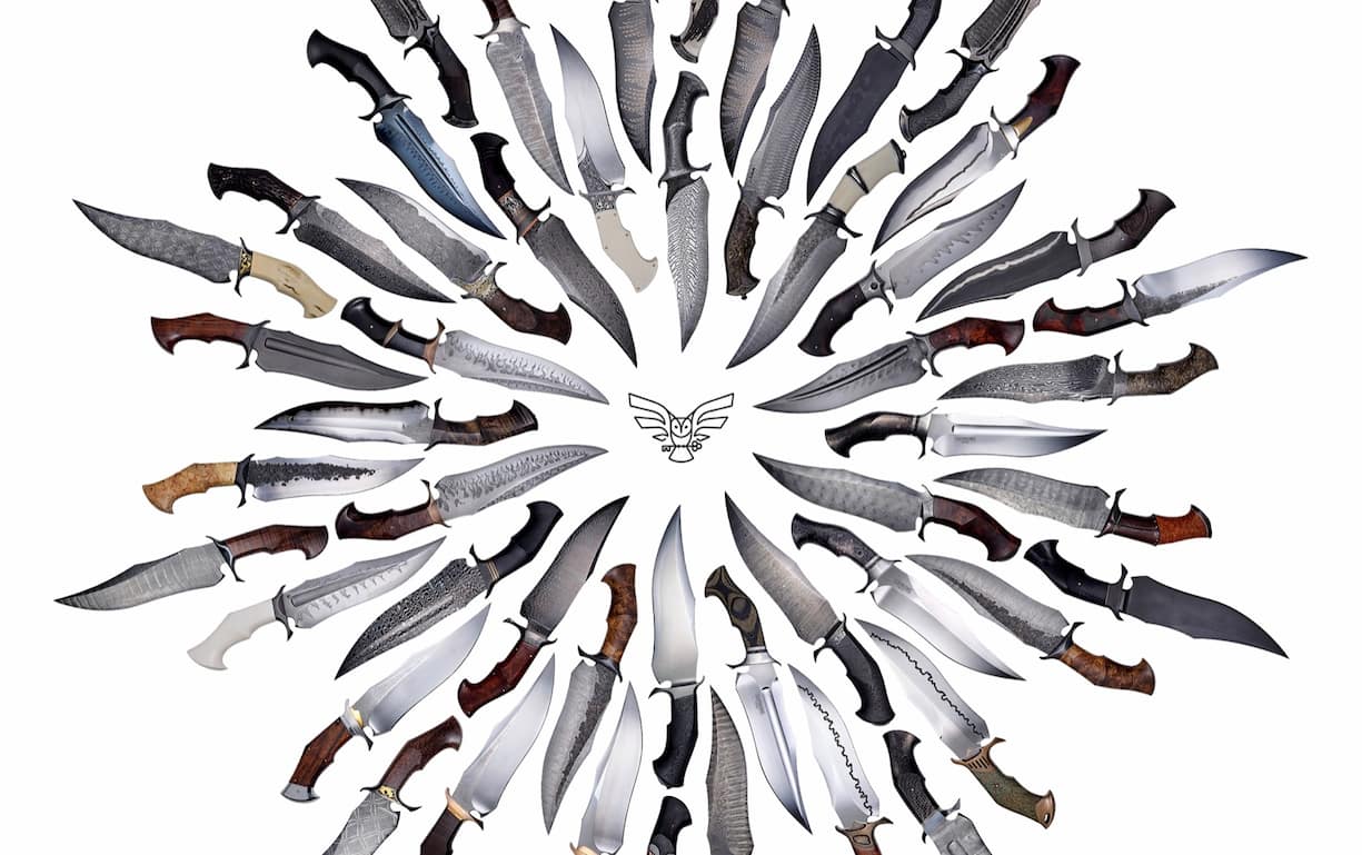 Sous la direction du coutelier français Tashi Bharucha, 26 artisans ont créé 50 inter- prétations du couteau Bowie, achetés pour près de 1 million de francs par un amateur.