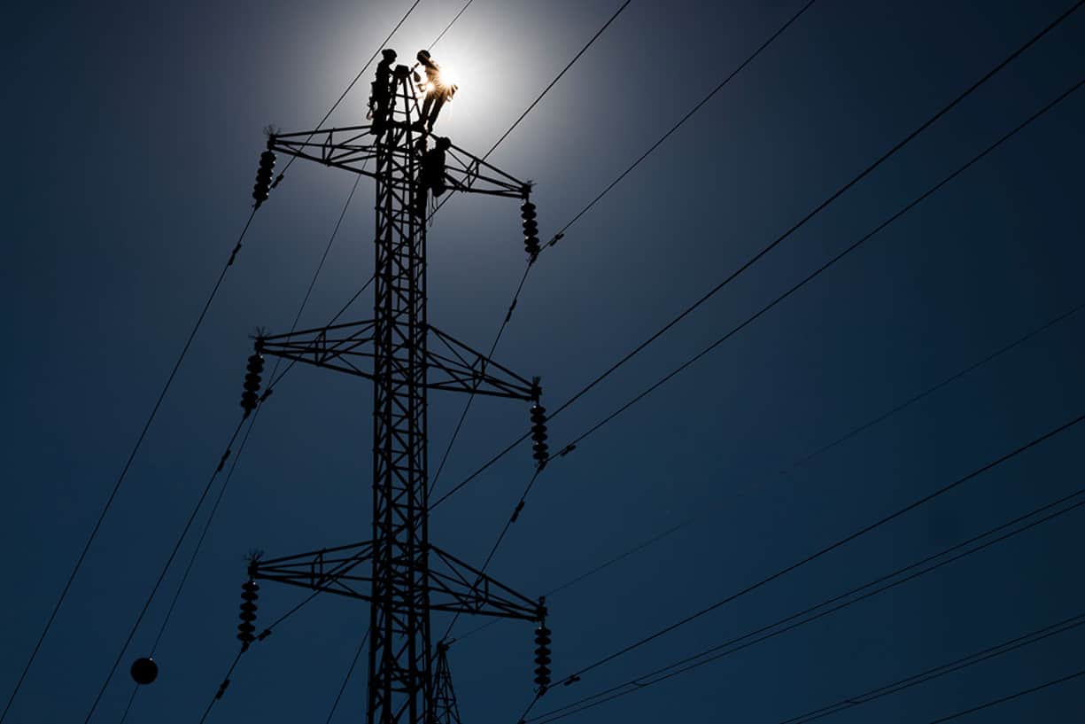 Haute tension, Romande Energie sur les hauts de Lausanne le 6 septembre 2021. (VFLPIX.COM /Valentin Flauraud)