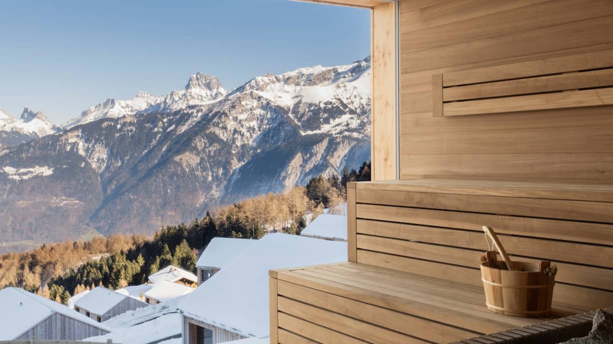 Whitepod sauna