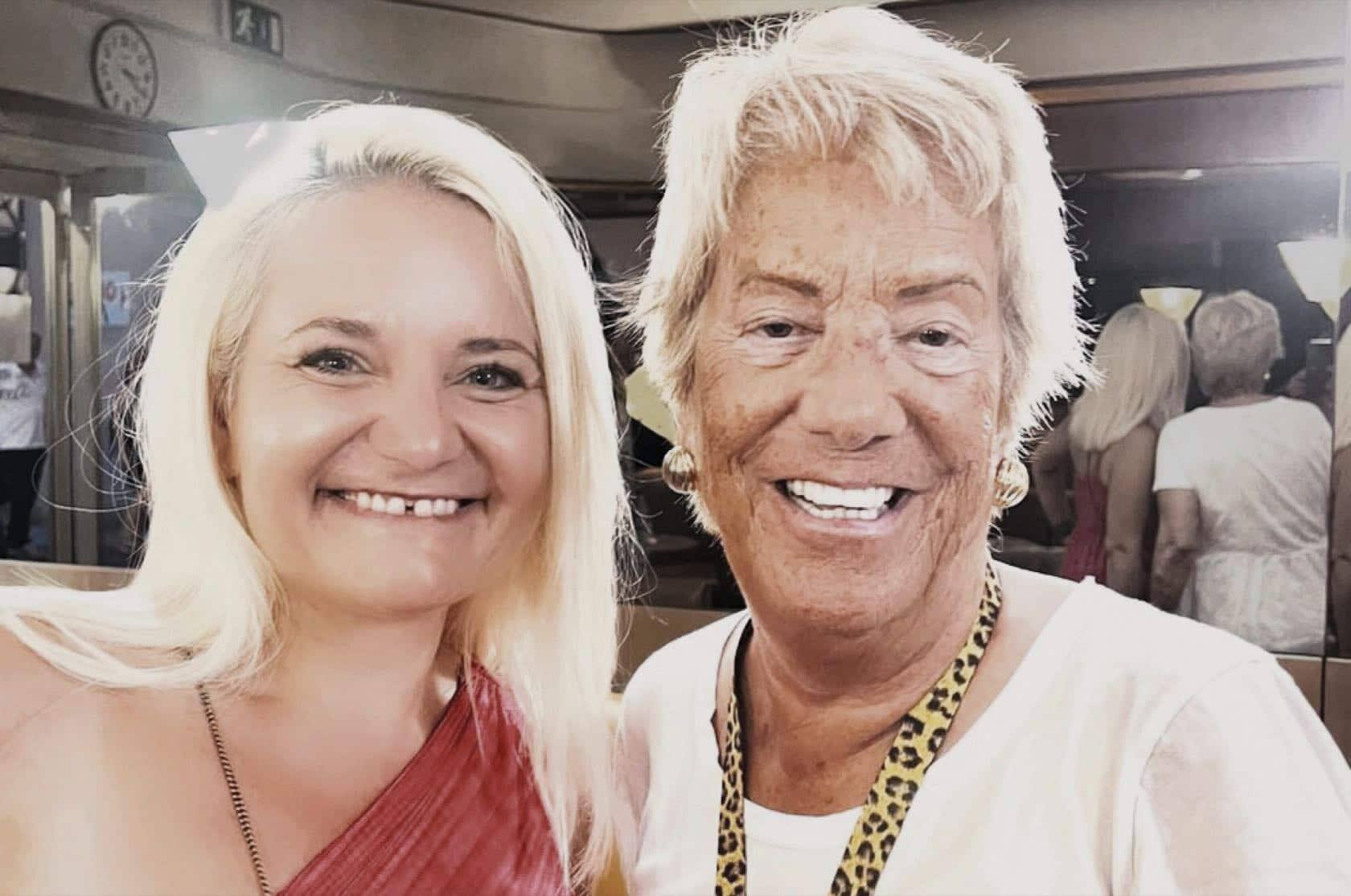 Claire-Lise Rimaz à Locarno, avec Carla Del Ponte.