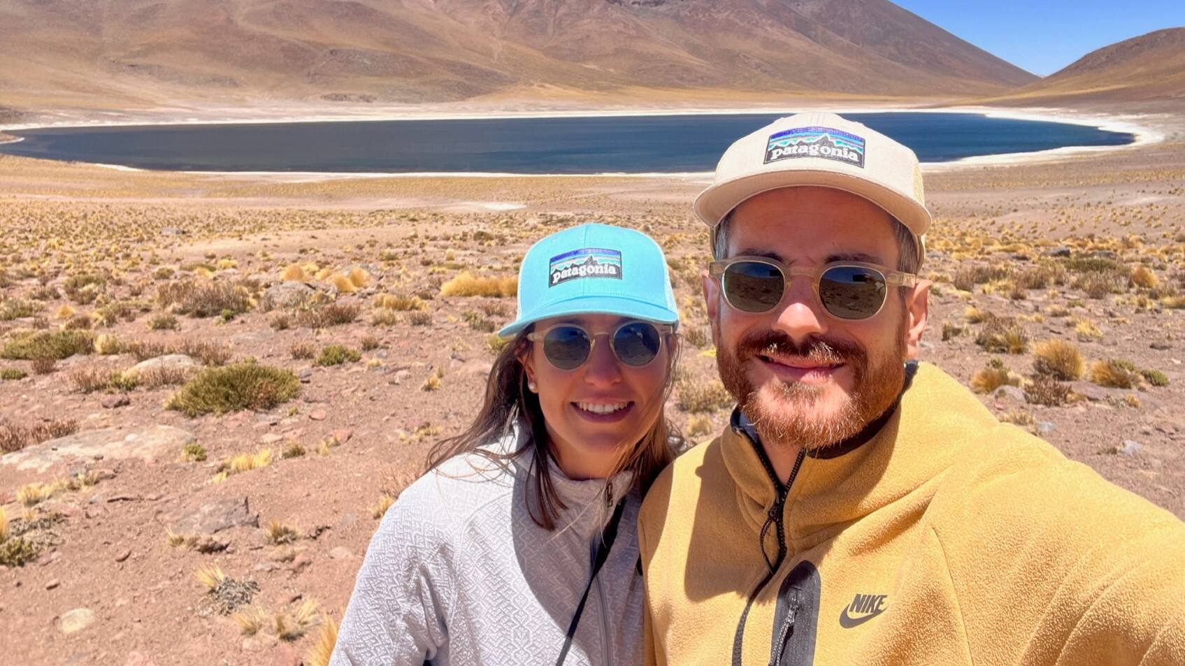 Florent Bourachot et son épouse Katerina