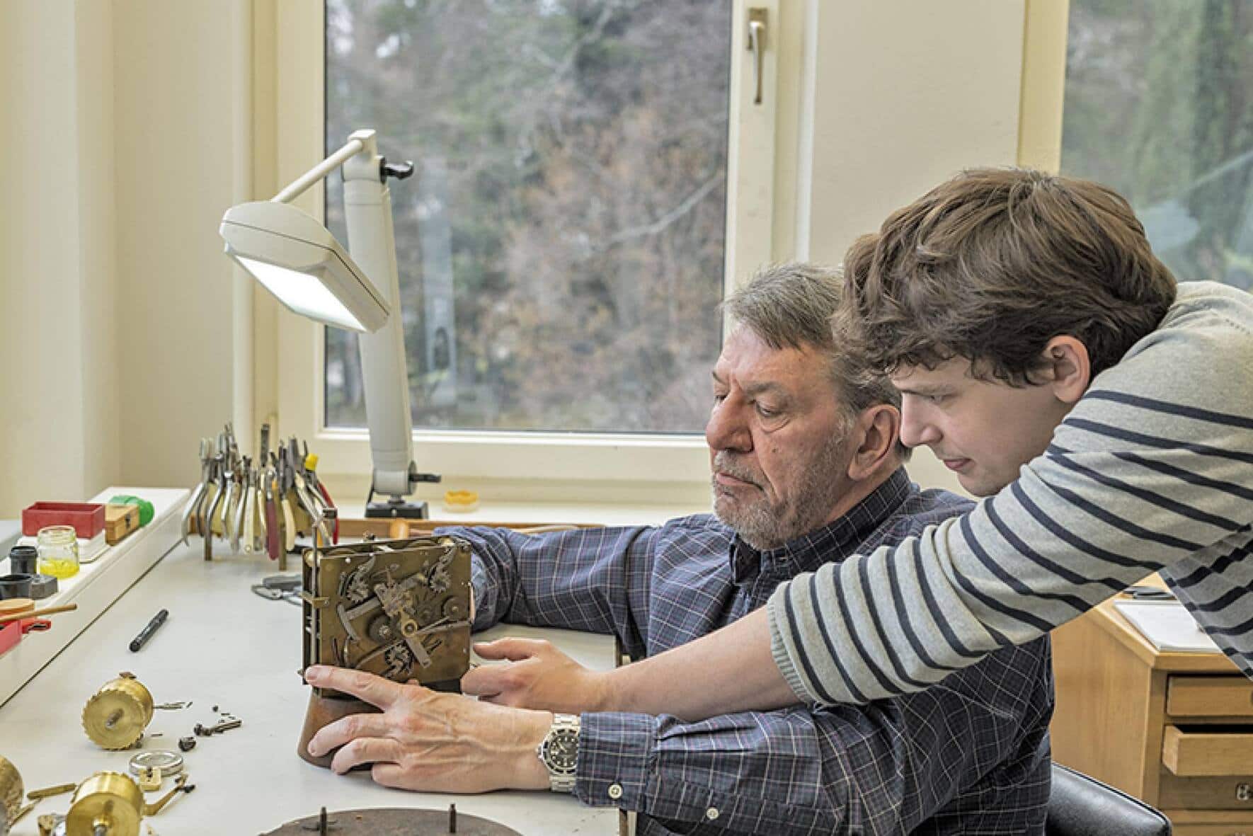 Dominique Mouret et Nicolas Uhl. Chaque restauration se prépare dans la concertation.
