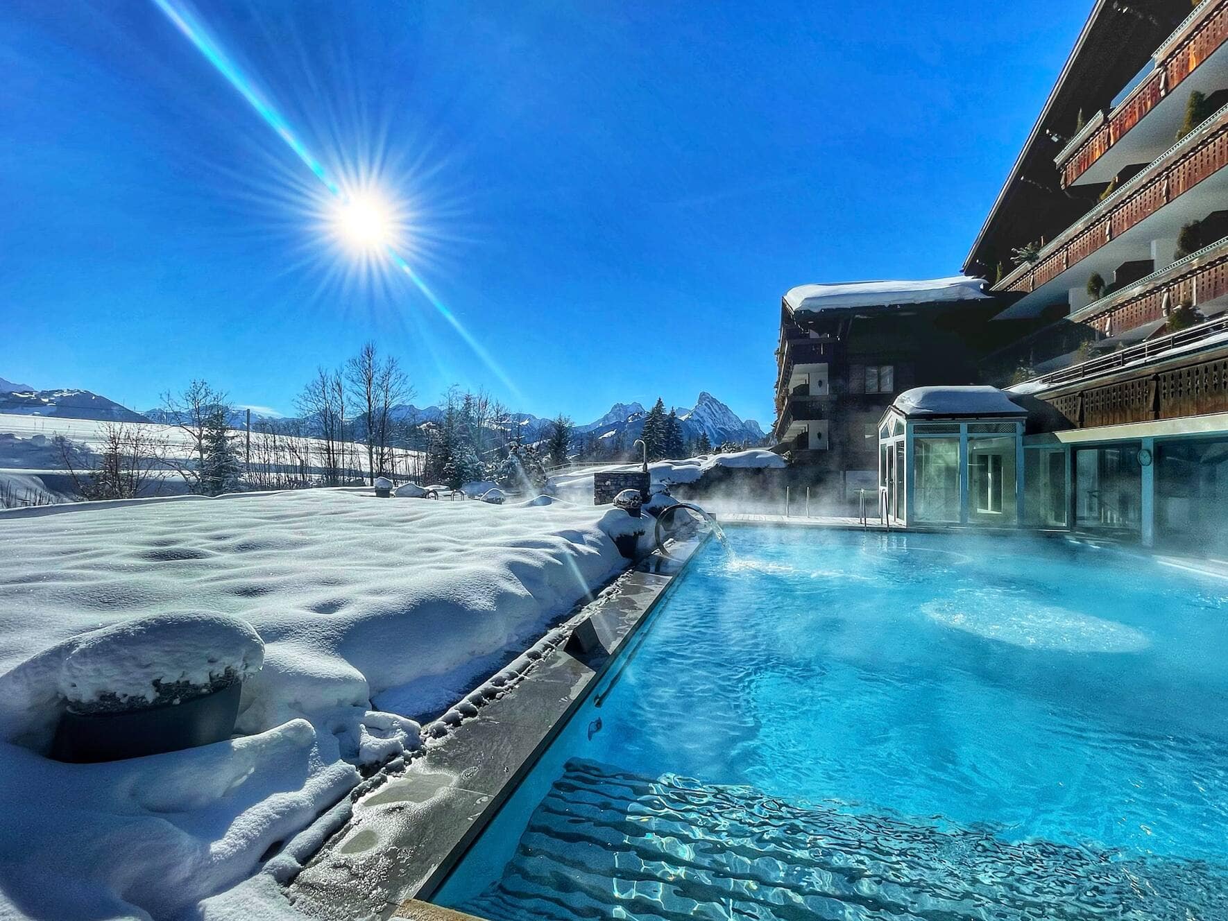 Spa de l’hôtel Ermitage à Gstaad