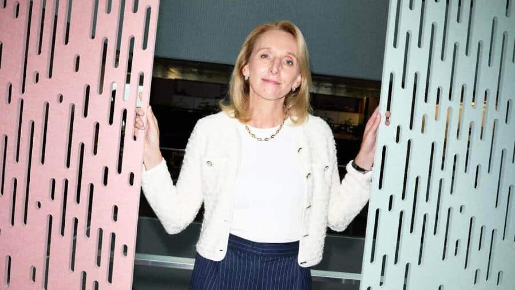 Hanneke Faber au siège de l'entreprise à Lausanne.