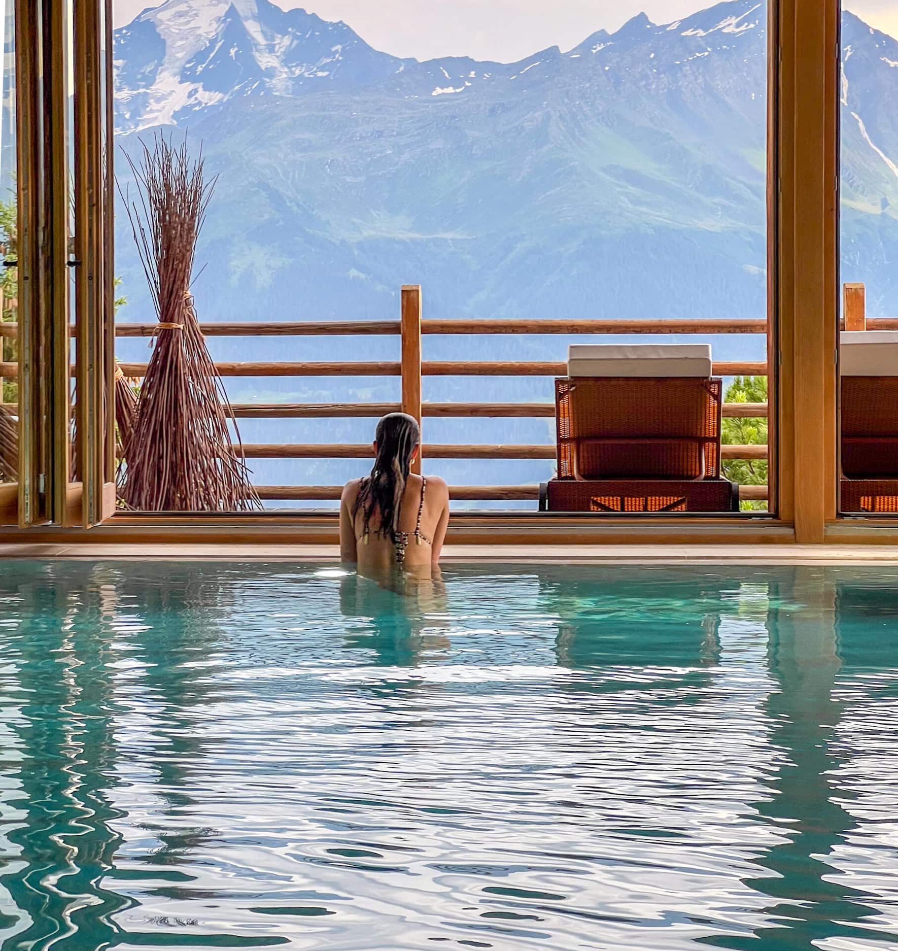 Le spa du Chalet d'Adrien.