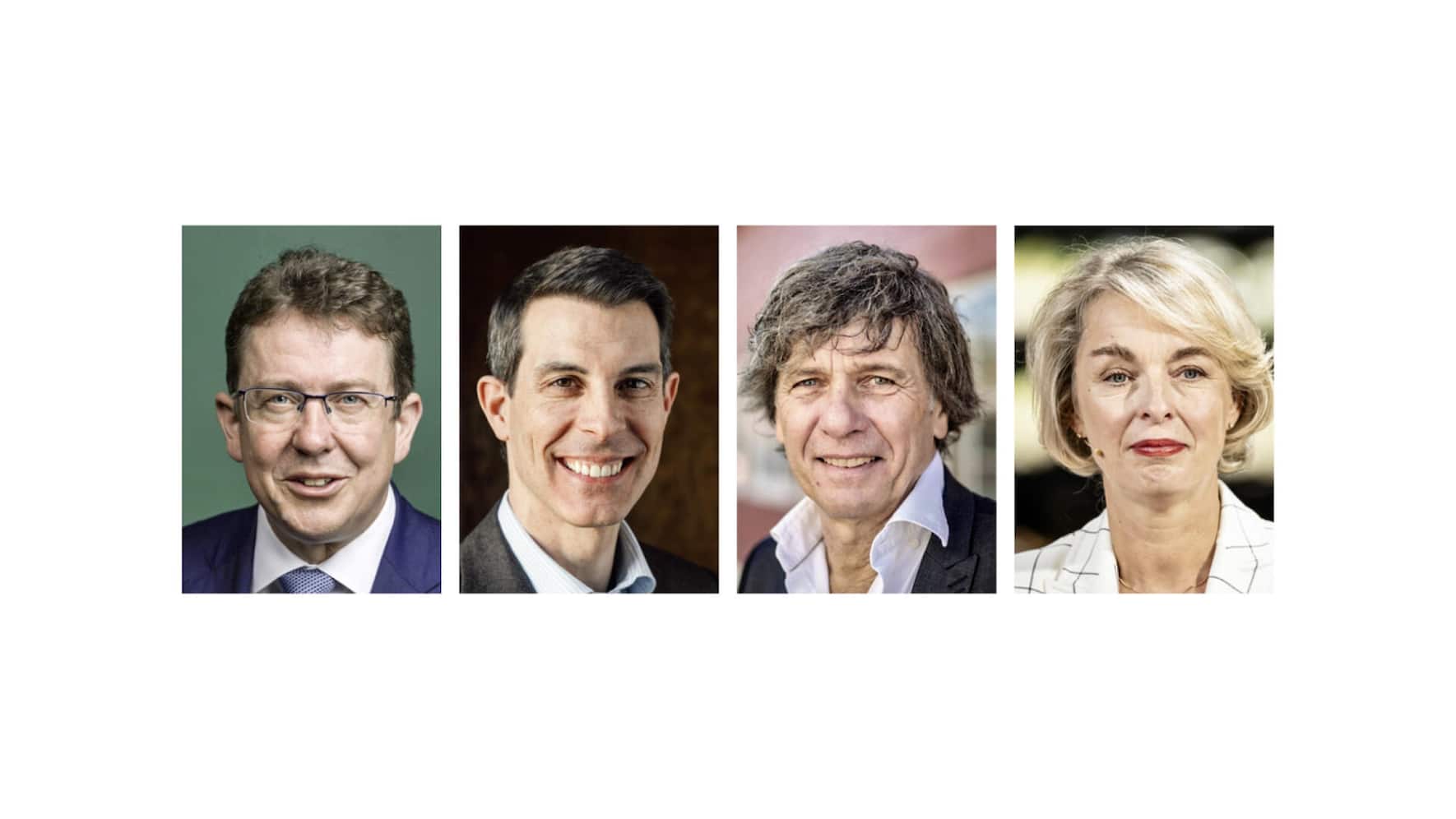 Albert Rösti, Thierry Burkart, André Lüthi, Ursula Nold (de g. à d.).