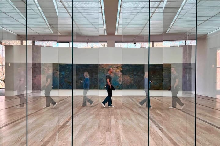 Le triptyque de Monet à la Fondation Beyeler. 