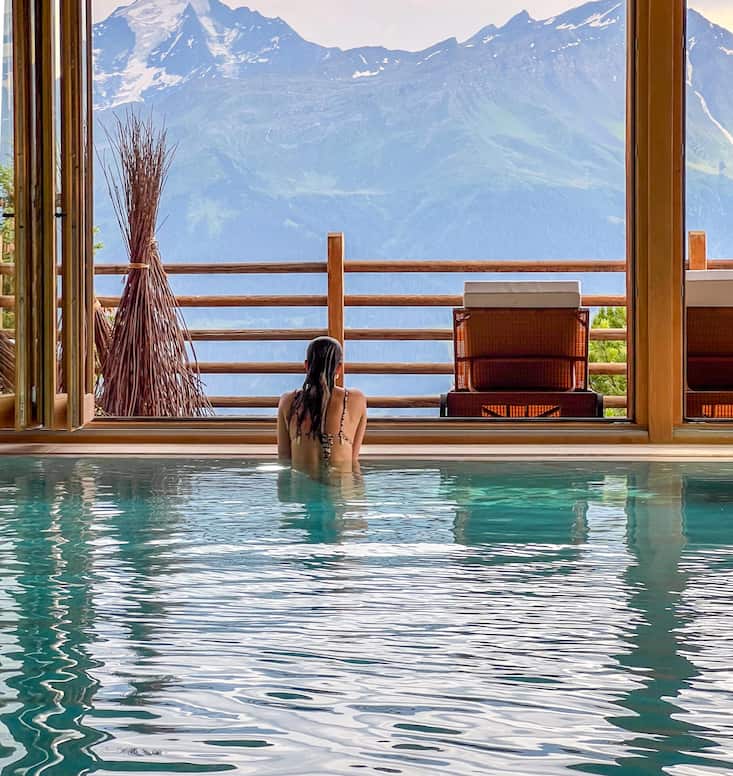 Le spa du Chalet d'Adrien.