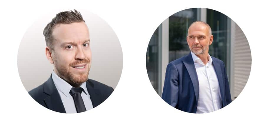 Les spécialistes en planification financière: Mathieu Aebi et Fabrice Geinoz.