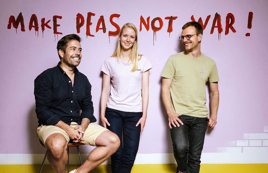 Les dirigeants de Planted, Pascal Bieri, Judith Wemmer et Lukas Boeni (de g. à dr.), encouragent la prise de risque et les échecs dans l’entreprise.